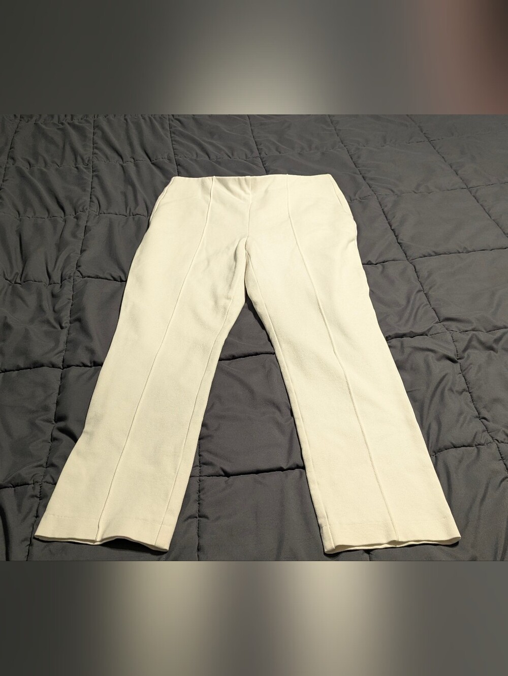 Chico's Creamy White Straight-Leg Ponte Pants